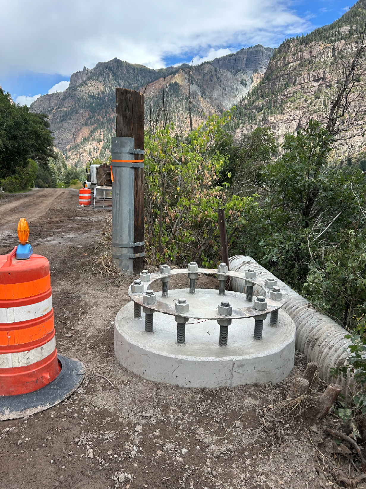 New concrete footers